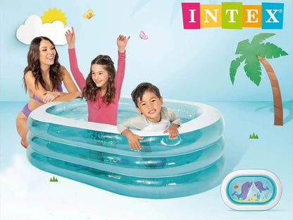 Şişmə Oval Uşaq və Ailə Hovuzu – 229x152x51 sm