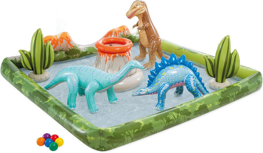 Dinozavr Temalı Uşaq Oyun Hovuzu – 201 × 201 × 36 sm