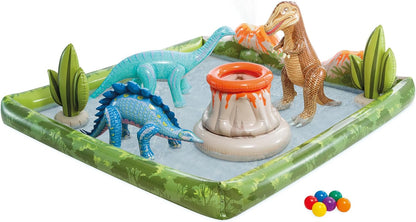 Dinozavr Temalı Uşaq Oyun Hovuzu – 201 × 201 × 36 sm