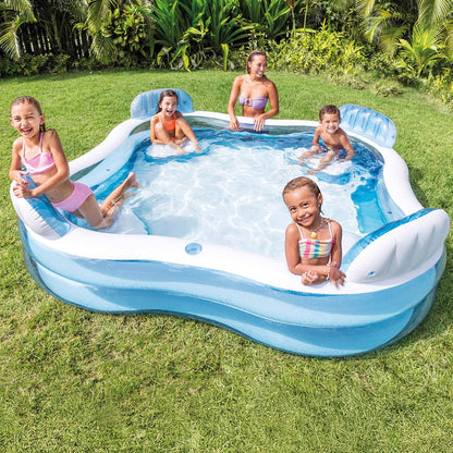 4 Oturacaqlı Komfort Model Şişmə Ailə Hovuzu – 229x229x66 sm