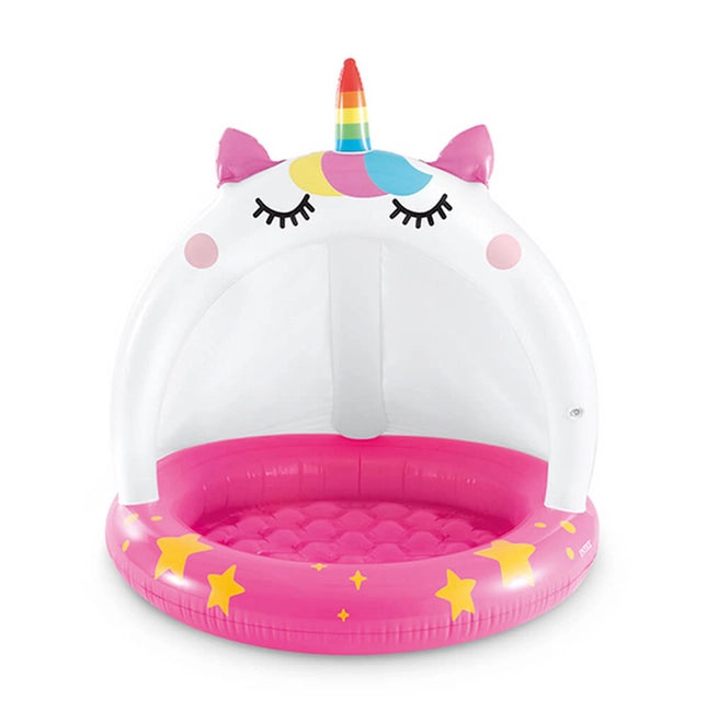 Unicorn Kölgəlikli Hovuz! 🦄✨- 102 x 102 sm