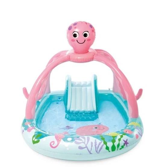 Ahtapot Temalı Şişmə Uşaq Oyun Hovuzu – 234 × 183 × 150 sm